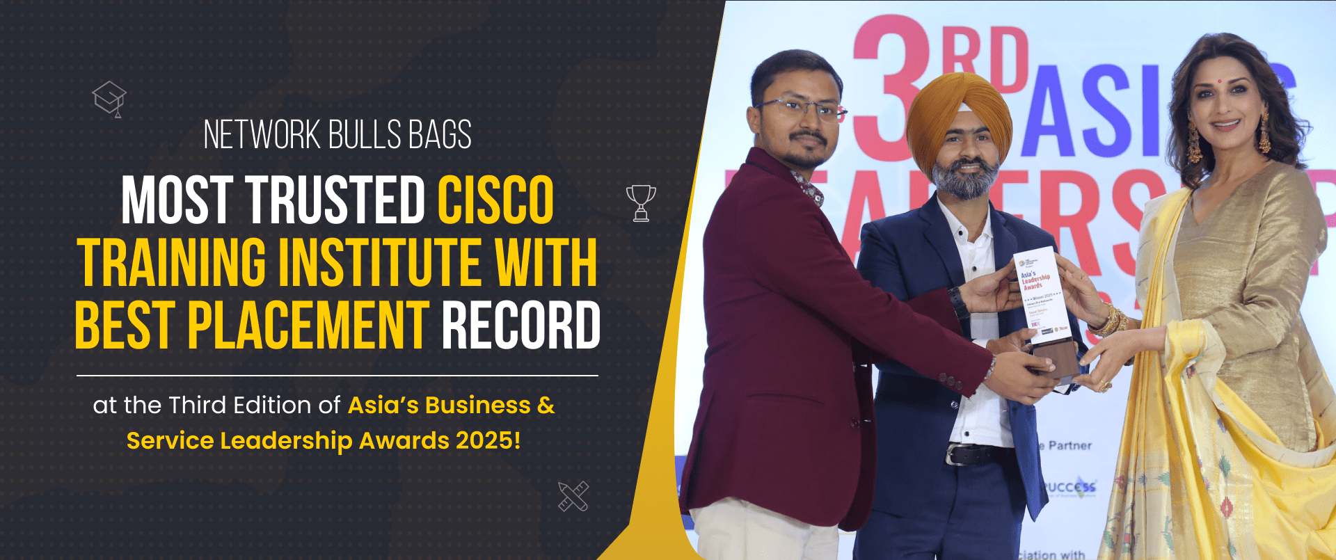 Network Bulls bags award- Most Trusted Cisco Training Institute with Best Placement Record