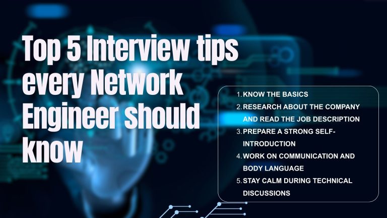 Top 5 Interview tips every Network Engineer should know