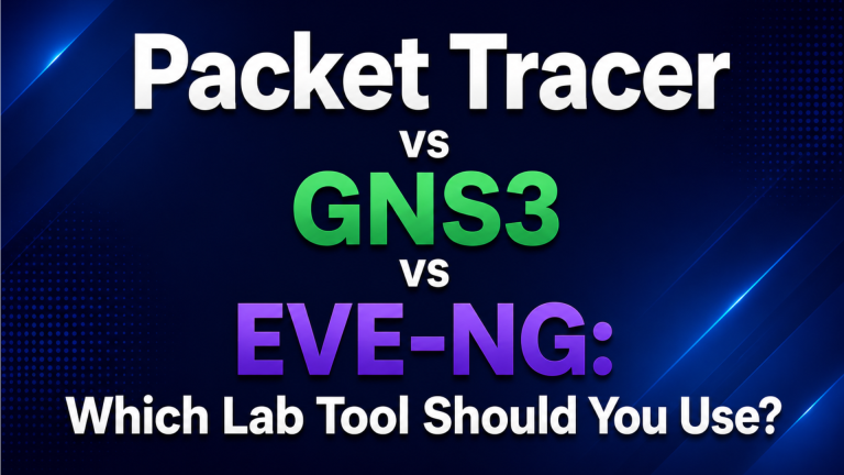 Packet Tracer vs GNS3 vs EVE-NG: Which Network Lab Tool Is Best for You?