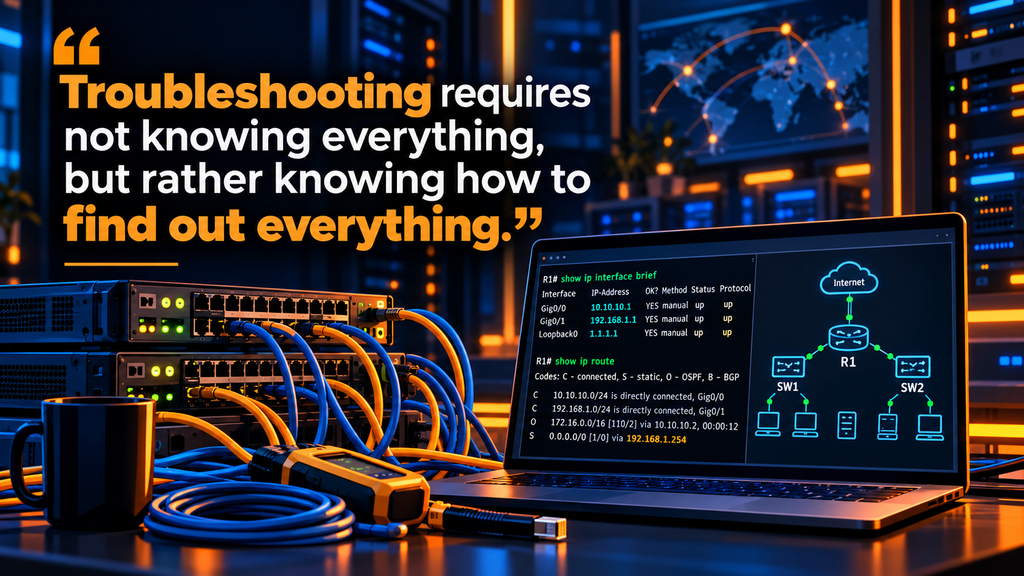 Troubleshooting requires not knowing everything, but rather knowing how to find out everything.